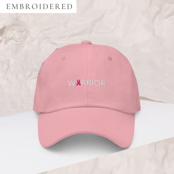 Warrior Pink Awareness Ribbon Dad Hat