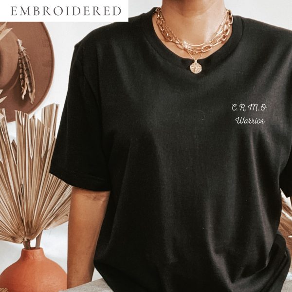 Chronic Recurrent Multifocal Osteomyelitis Warrior Embroidered T-Shirt