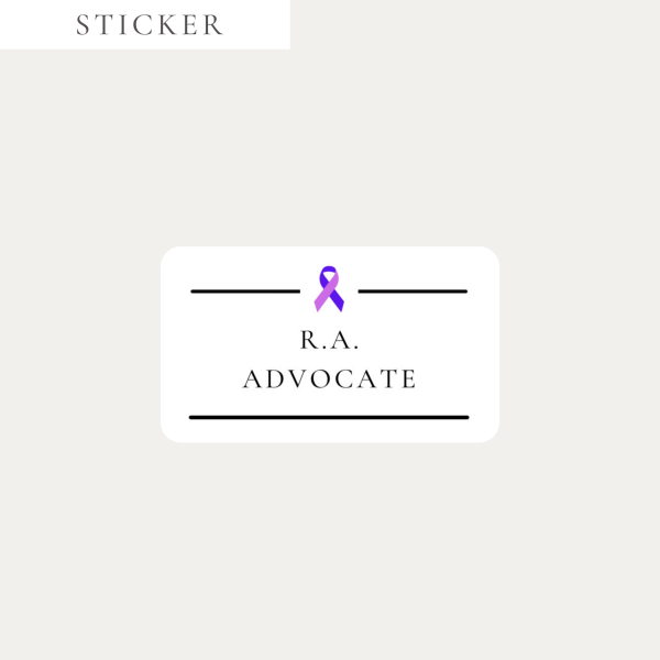 Rheumatoid Arthritis Advocate Sticker