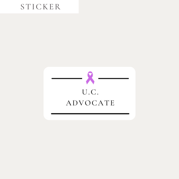 Ulcerative Colitis Advocate Sticker