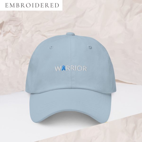 Warrior Light Blue/Teal Awareness Ribbon Dad Hat
