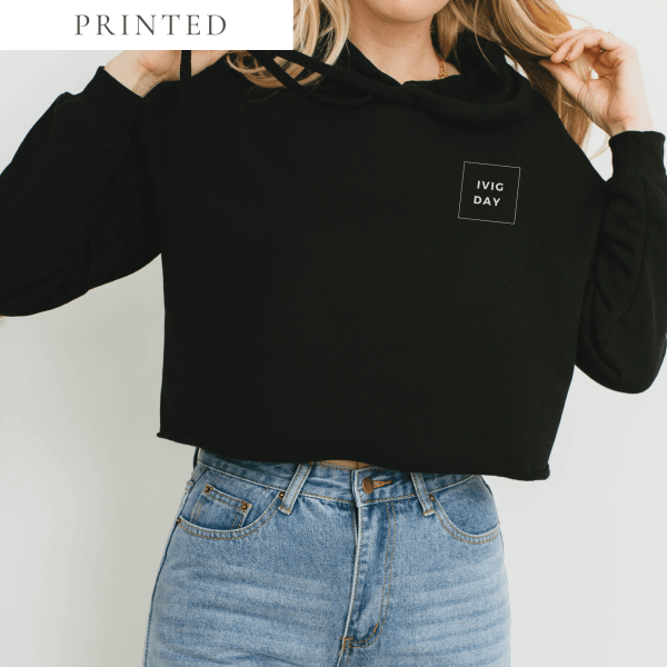 IVIG Day Cropped Hoodie