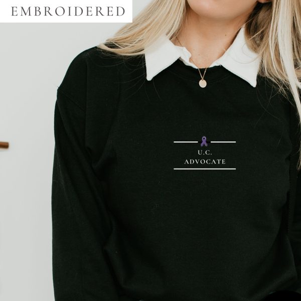 Ulcerative Colitis Advocate Embroidered Crewneck