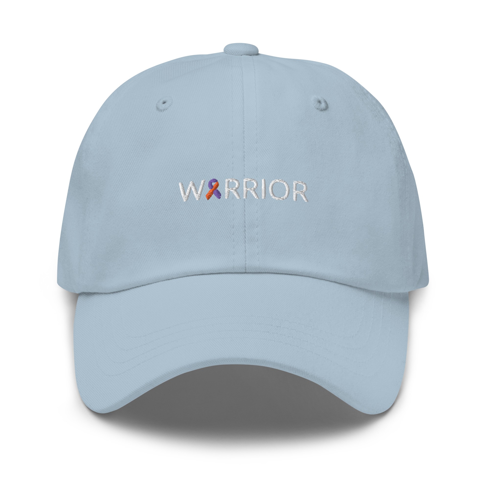 Warrior Orange & Purple Awareness Ribbon Dad Hat - Image 7