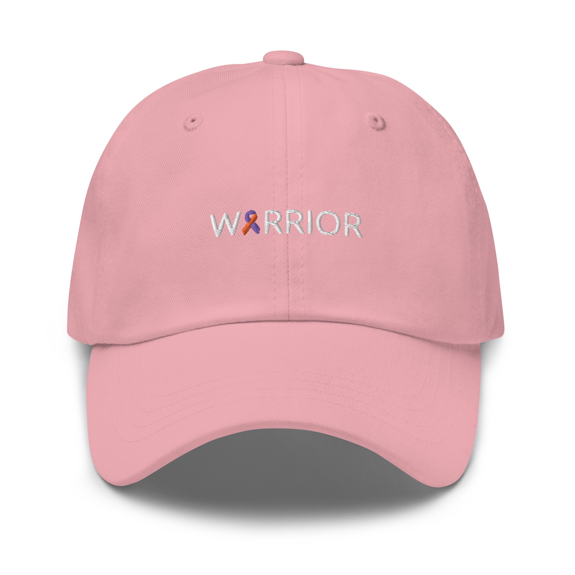 Warrior Orange & Purple Awareness Ribbon Dad Hat - Image 6