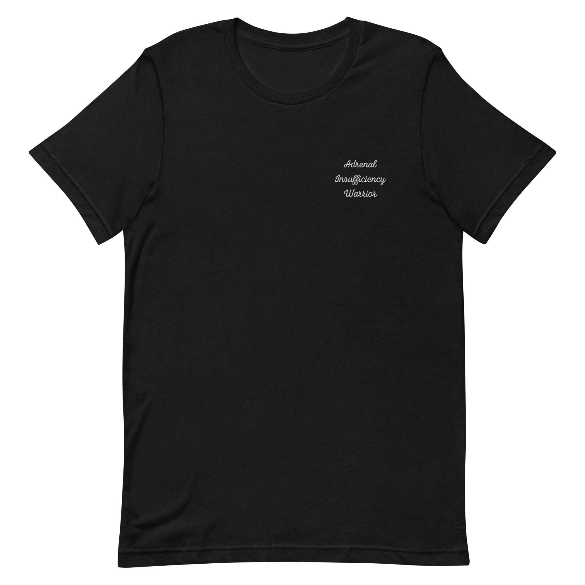 Adrenal Insufficiency Warrior Embroidered T-Shirt - Image 3
