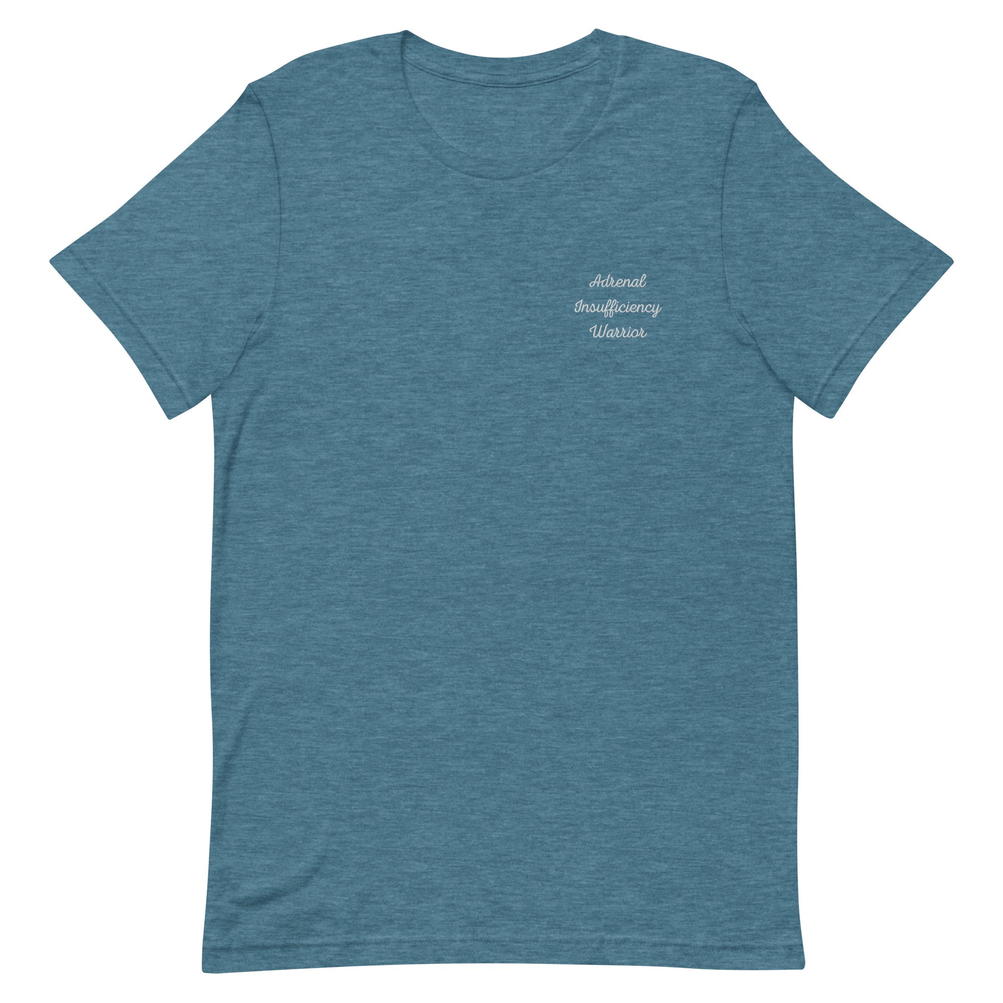Adrenal Insufficiency Warrior Embroidered T-Shirt - Image 8