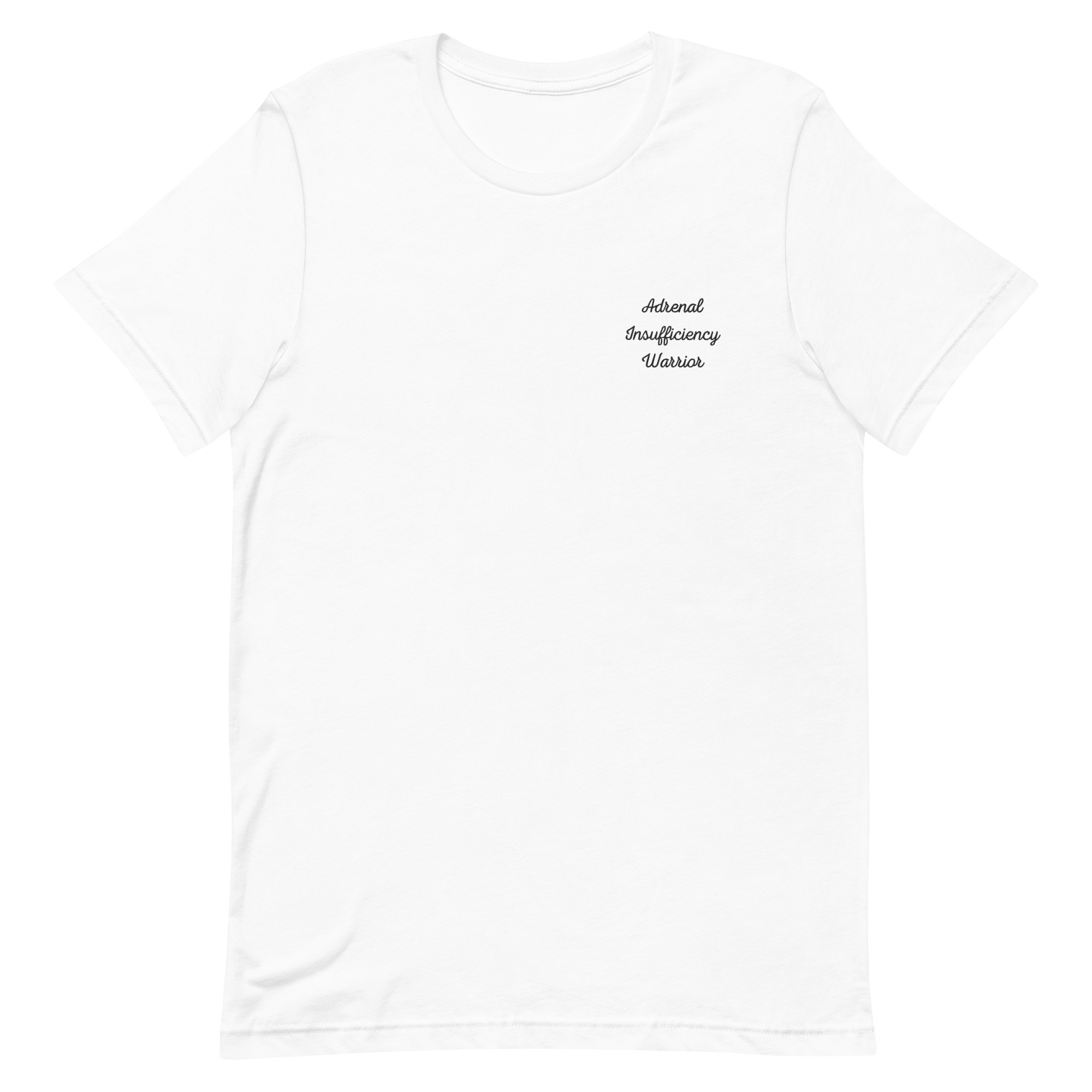 Adrenal Insufficiency Warrior Embroidered T-Shirt - Image 15