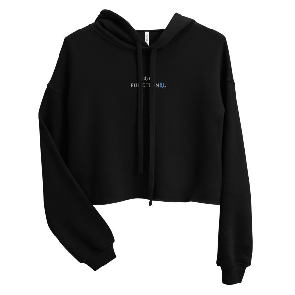 dys-FUNCTIONAL Dysautonomia Podcast Collab Embroidered Cropped Hoodie - Image 2