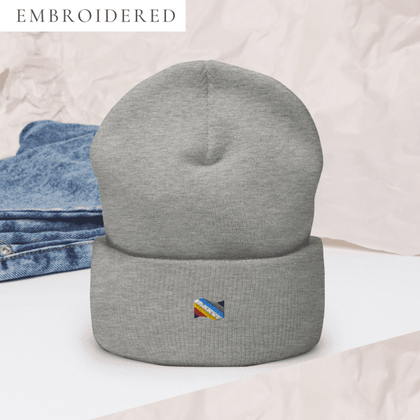 Disability Pride Flag Embroidered Beanie
