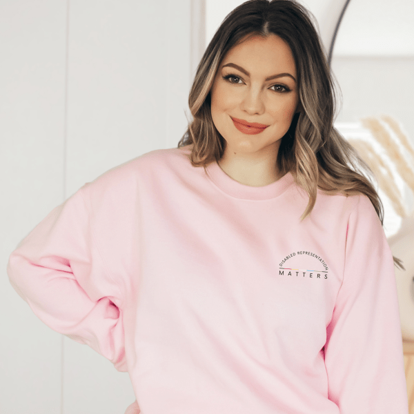 Disabled Representation Matters Embroidered Crewneck