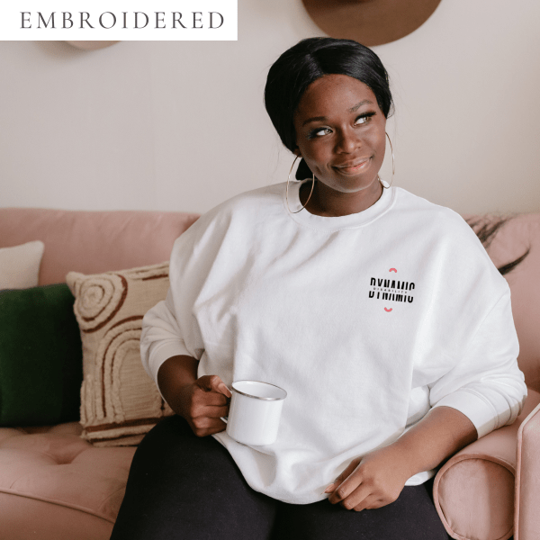 Dynamic Disability Centered Embroidered Crewneck