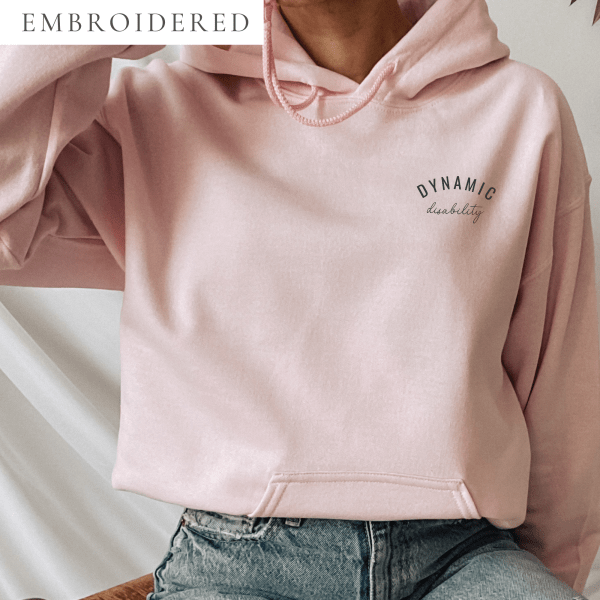 Dynamic Disability Cursive Embroidered Hoodie