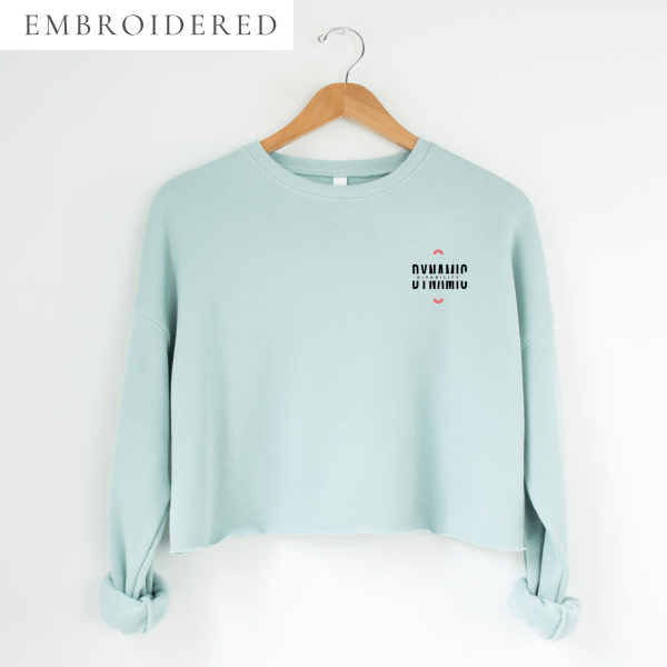 Dynamic Disability Centered Embroidered Cropped Crewneck