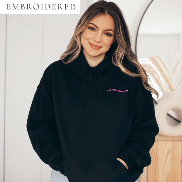 Dynamic Disability Wave Embroidered Hoodie