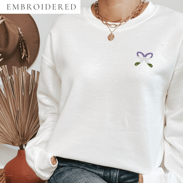 Genderqueer Pride Embroidered Crewneck