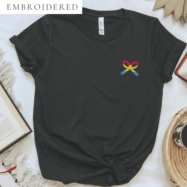 Pansexual Pride Embroidered T-Shirt