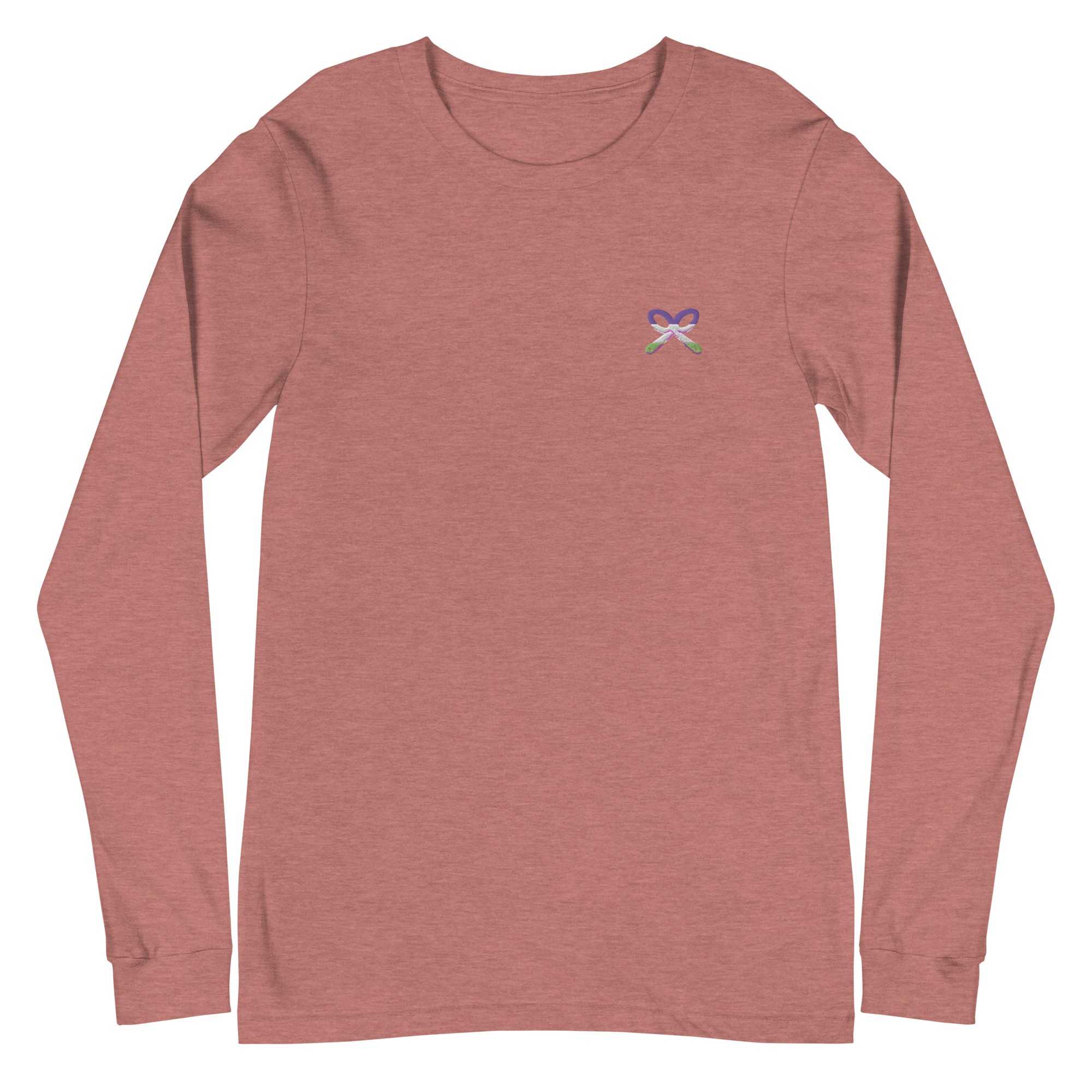Genderqueer Pride Embroidered Long Sleeve Shirt - Image 7