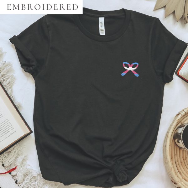 Transgender Pride Embroidered T-Shirt
