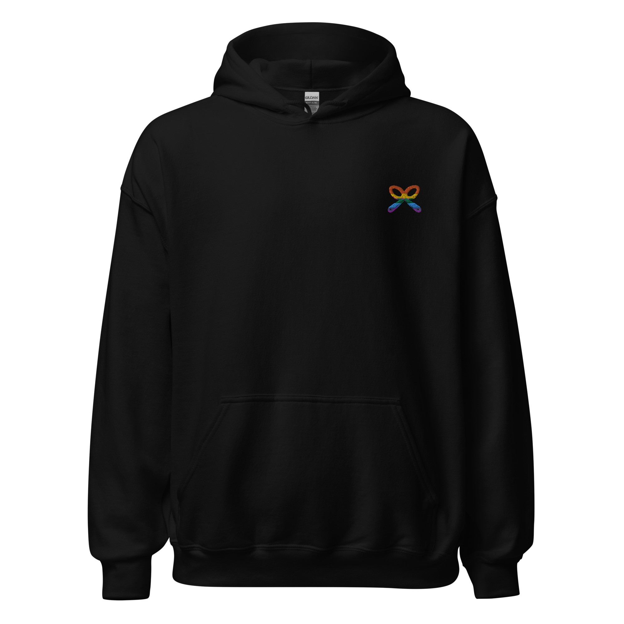 LGBTQIA+ Pride Embroidered Hoodie - Image 3