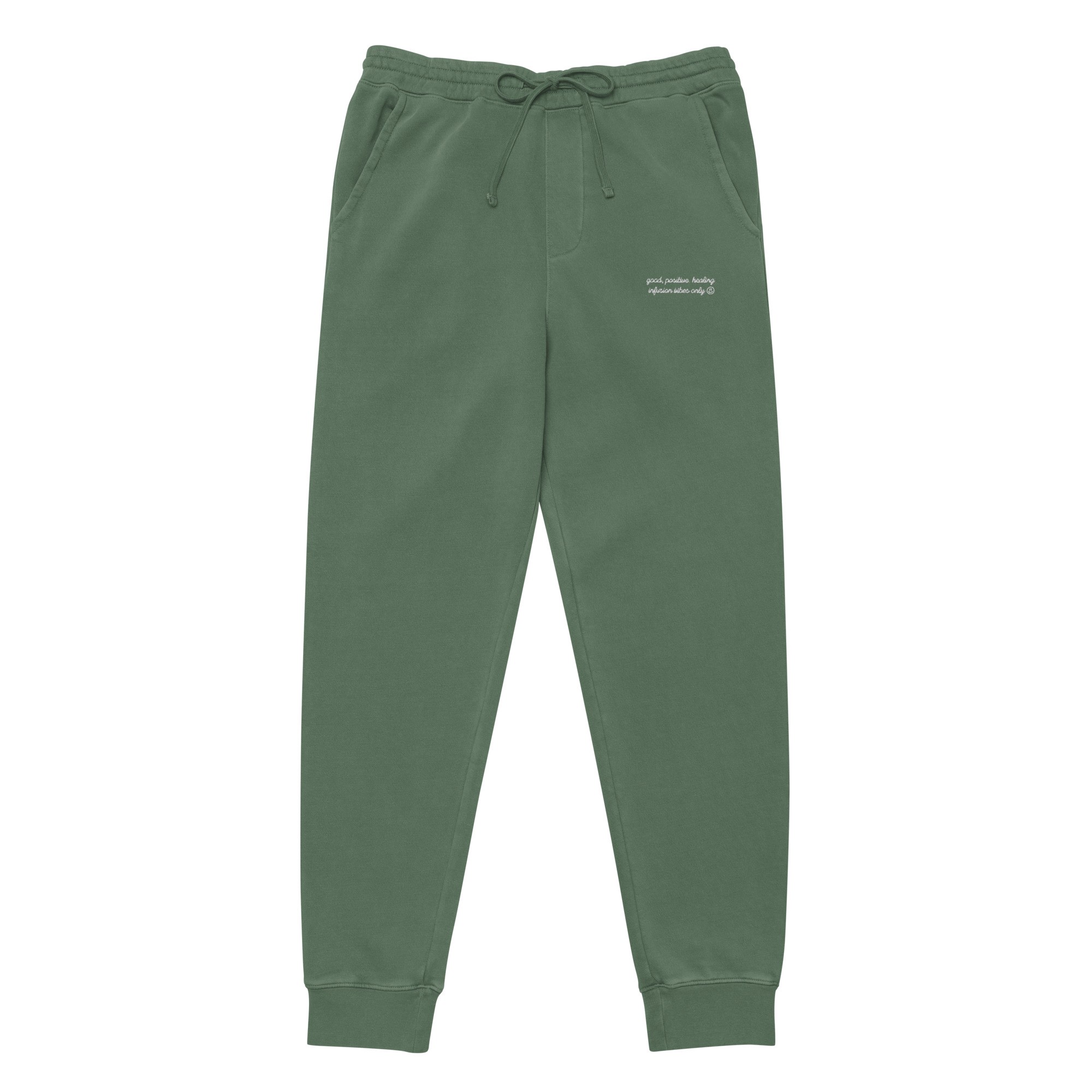 Good, Positive, Healing Infusion Vibes Only - Infusion Affirmation Embroidered Sweatpants/Sweatsuit - Image 3