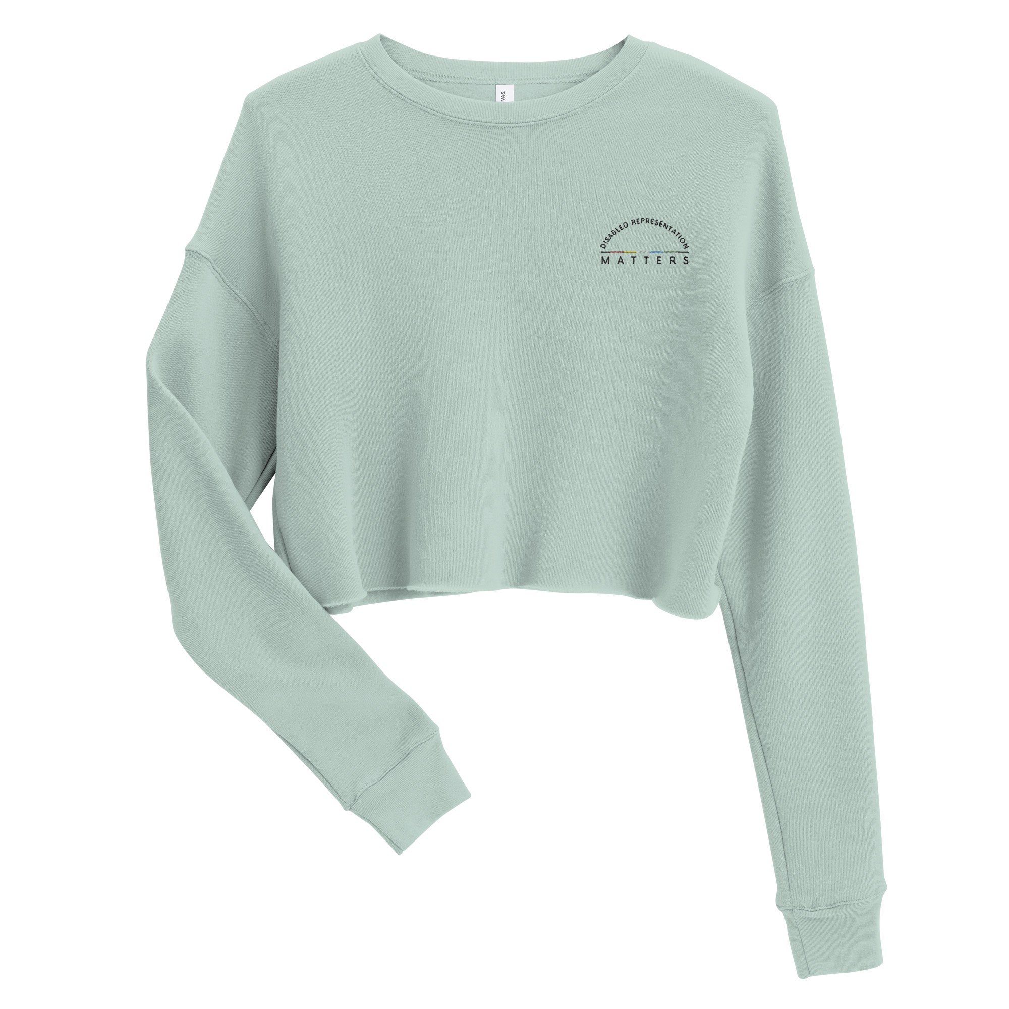 Disabled Representation Matters Embroidered Cropped Crewneck - Image 4