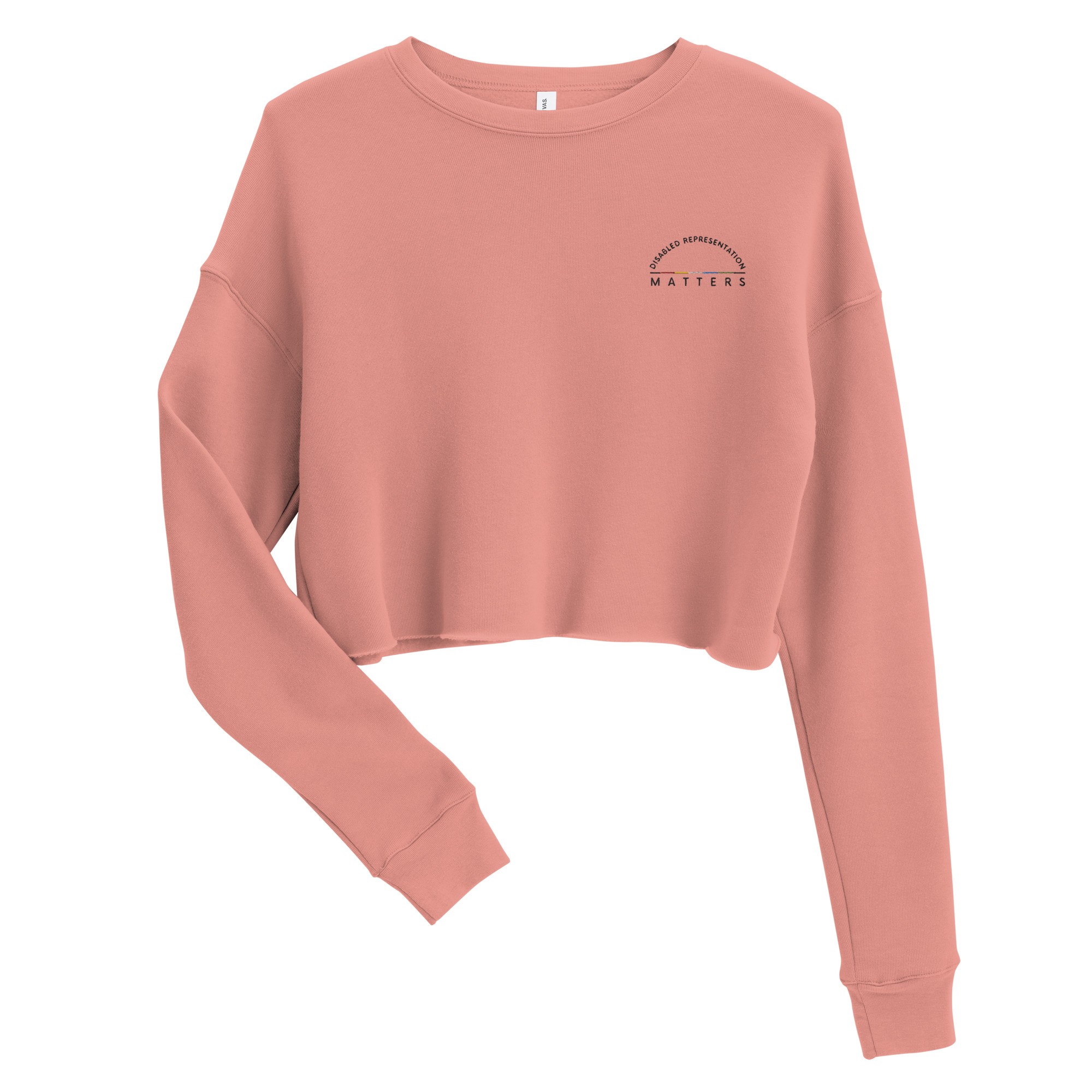 Disabled Representation Matters Embroidered Cropped Crewneck - Image 3