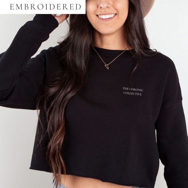 Collective Classic “The Chronic Collective” Embroidered Cropped Crewneck