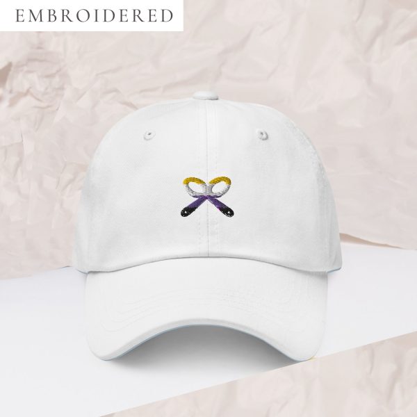 Non-Binary Pride Embroidered Dad Hat