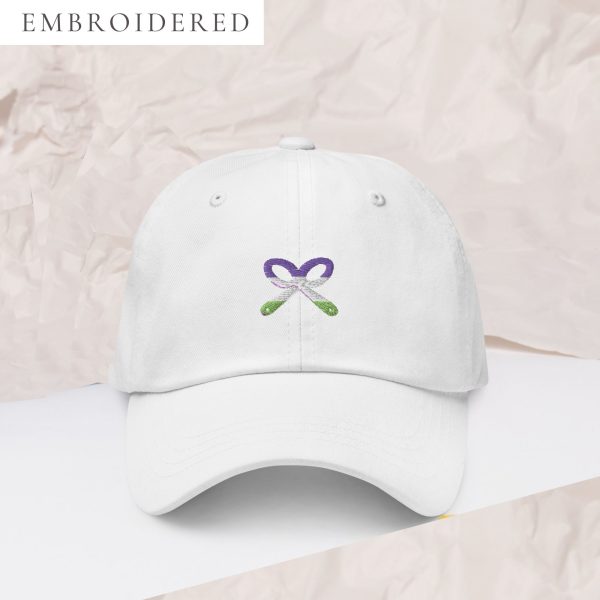 Genderqueer Pride Embroidered Dad Hat