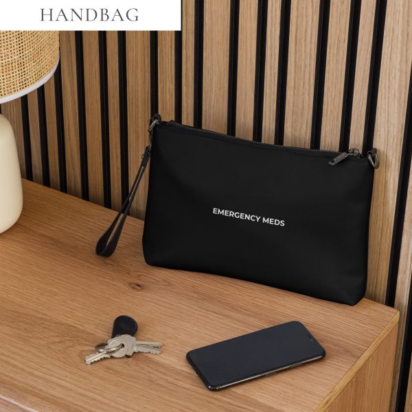 Emergency Meds Faux Leather Hand / Crossbody Bag
