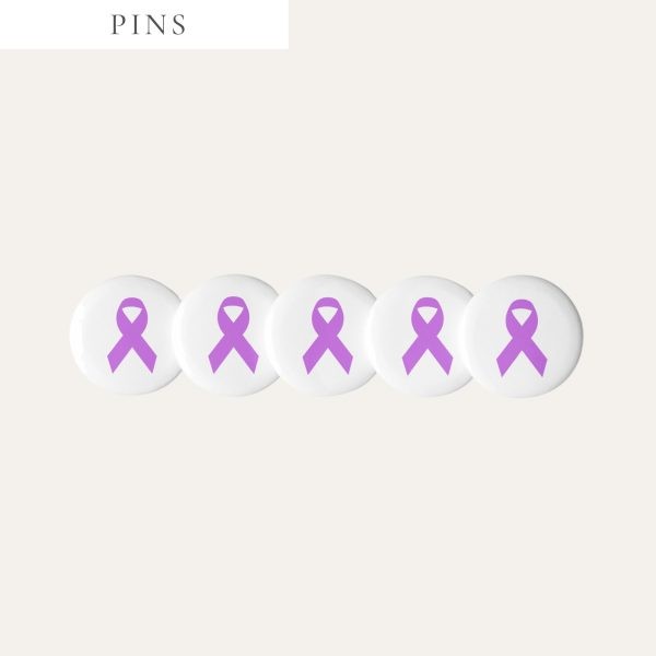 Purple Awareness Ribbon Pins