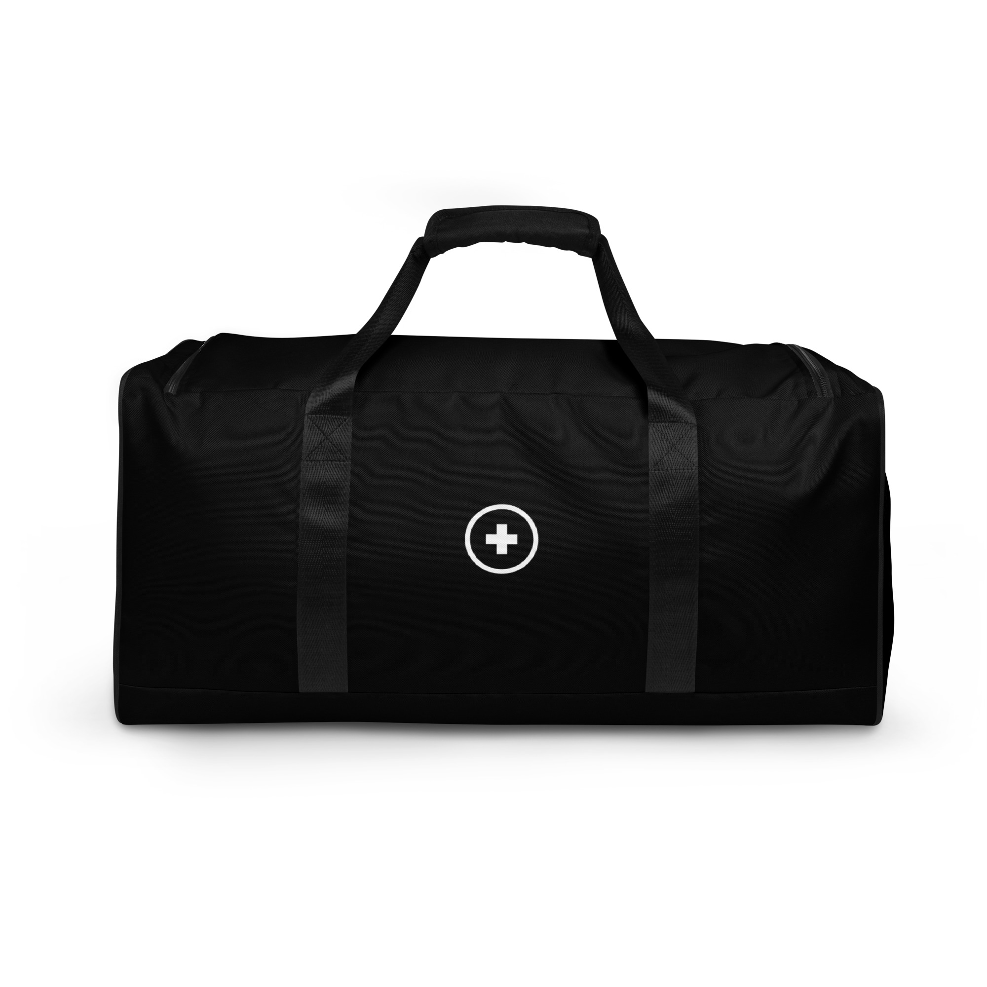 Medical Cross Black & White Large Duffle Bag - Image 2