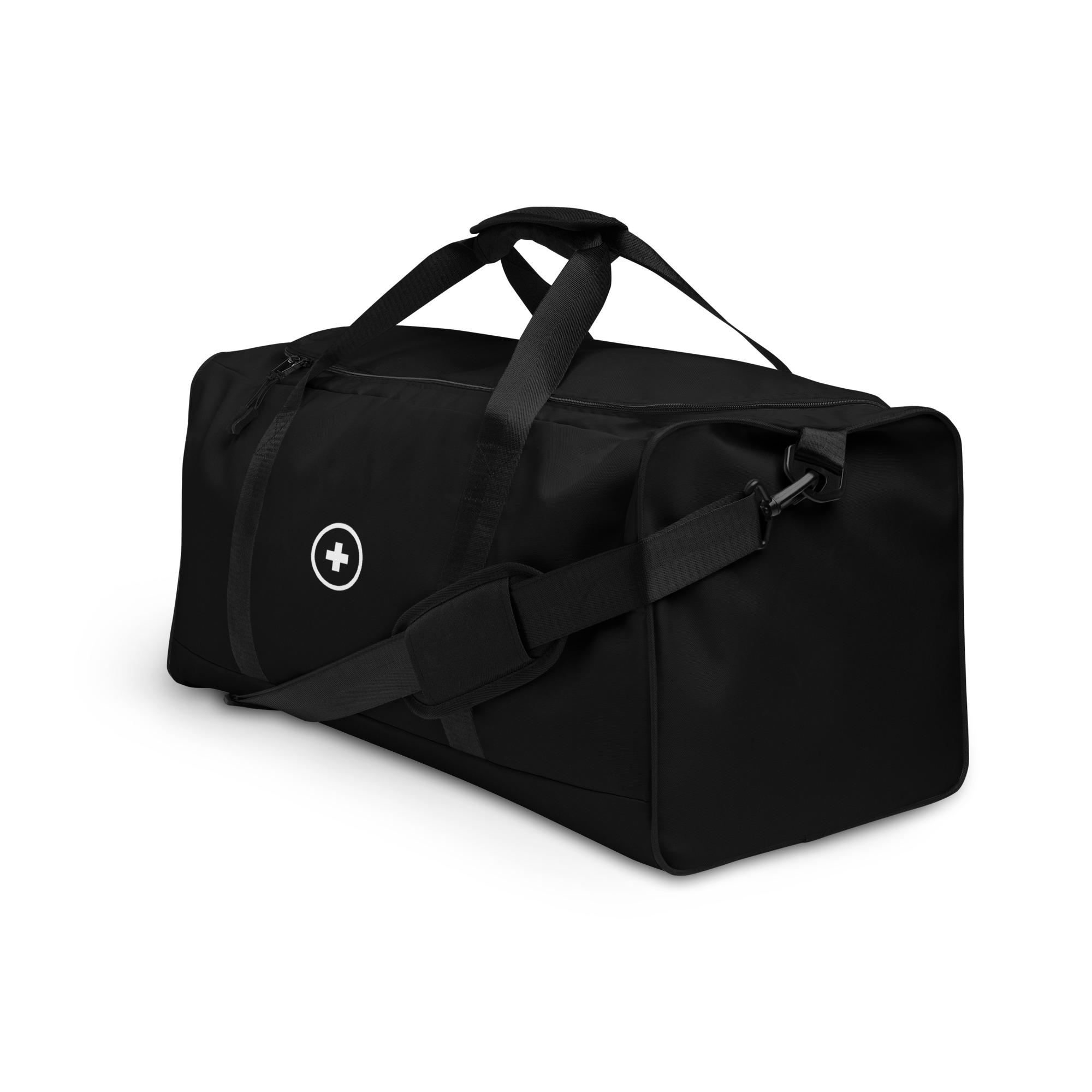 Medical Cross Black & White Large Duffle Bag - Image 5