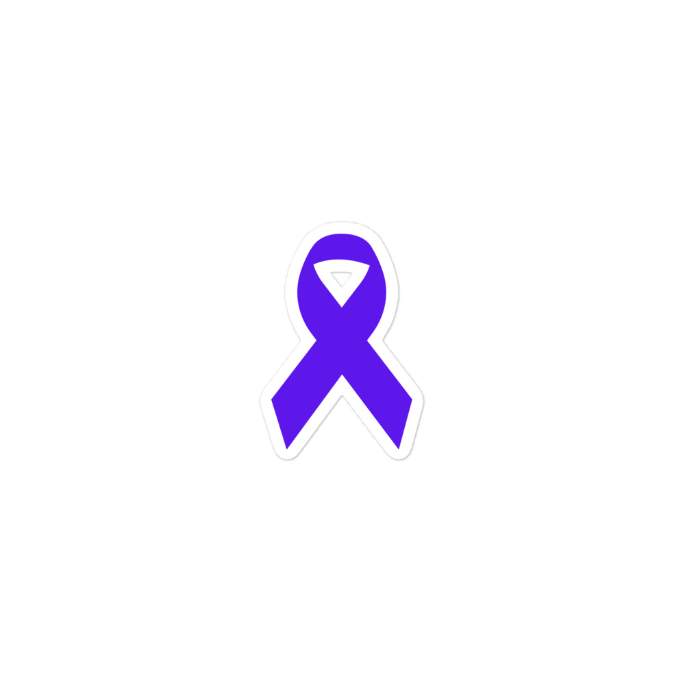 Blue Awareness Ribbon Sticker - Image 2