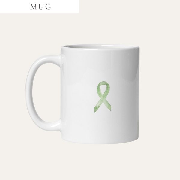 Pastel Lime Green Awareness Ribbon Mug