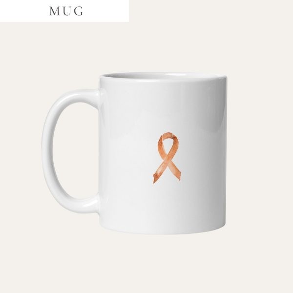 Pastel Orange Awareness Ribbon Mug