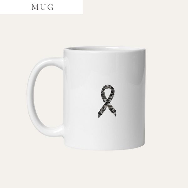 Pastel Zebra Awareness Ribbon Mug