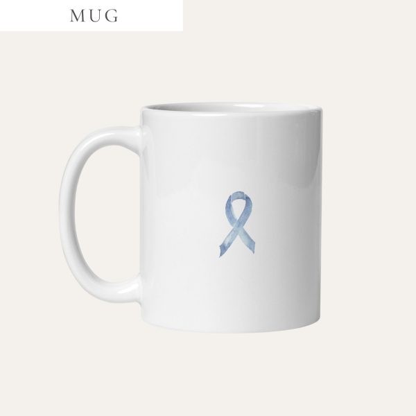 Pastel Blue Awareness Ribbon Mug