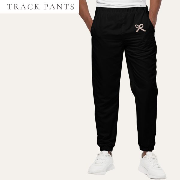 Collective Classic Black With Pink Logo Track Pants