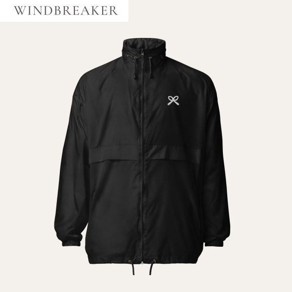 Collective Classic White Logo Embroidered Windbreaker