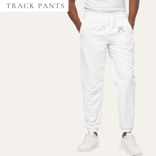 Collective Classic White With Pink Logo Track Pants