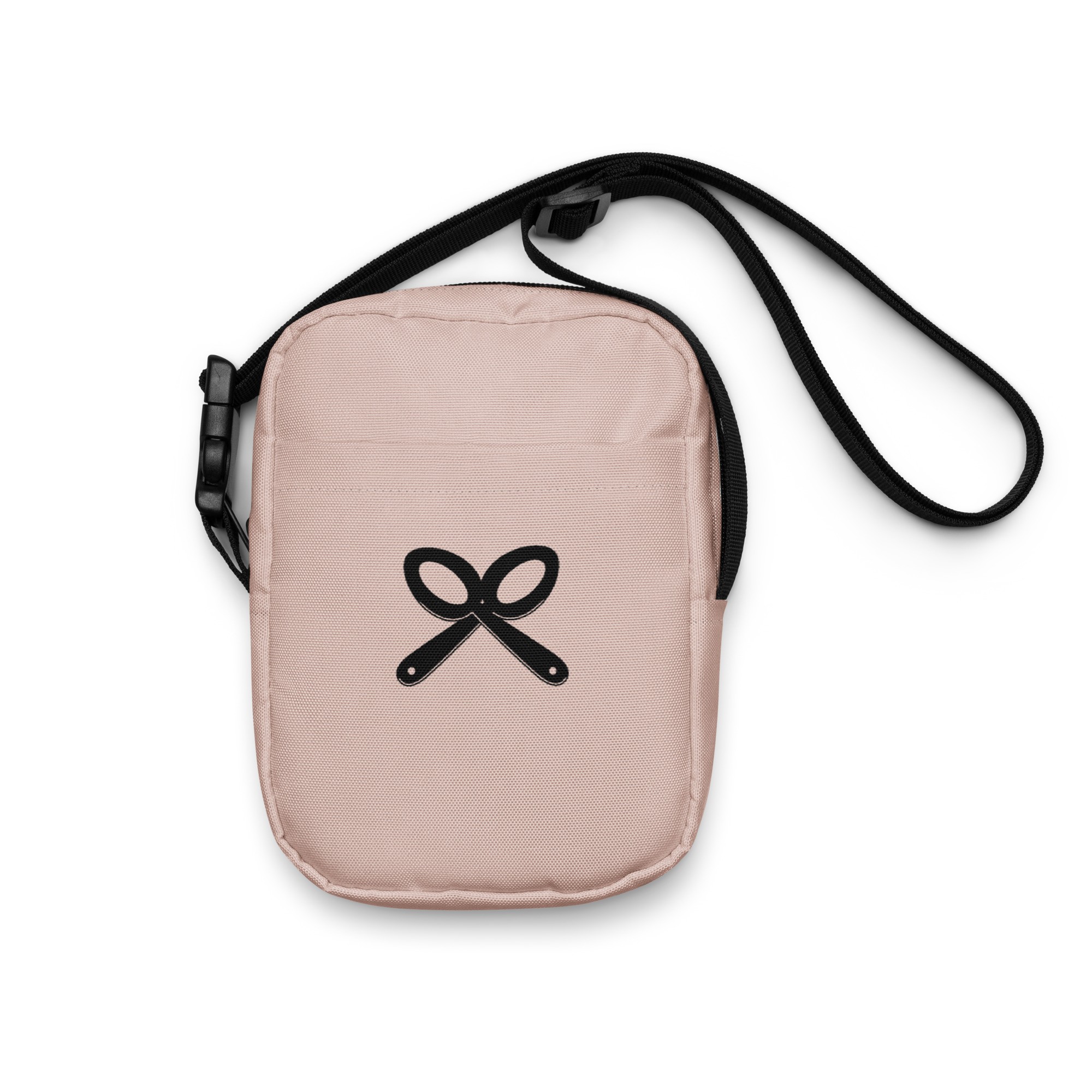 Collective Classic Logo In Black On Pink Utility Crossbody Bag - Image 2