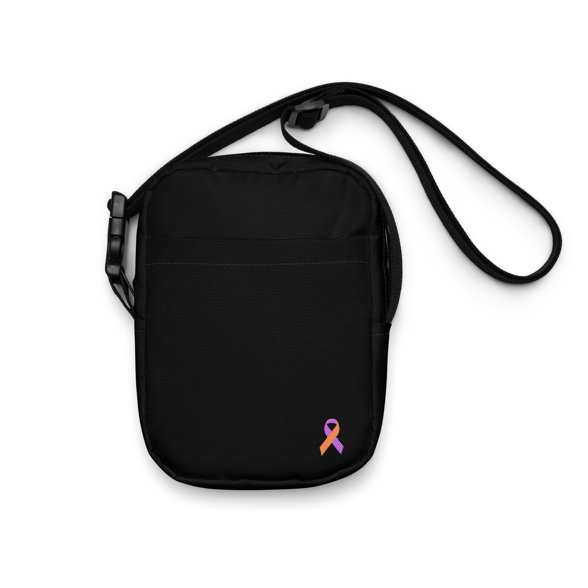 Orange & Purple Awareness Ribbon Utility Crossbody Bag - Image 2