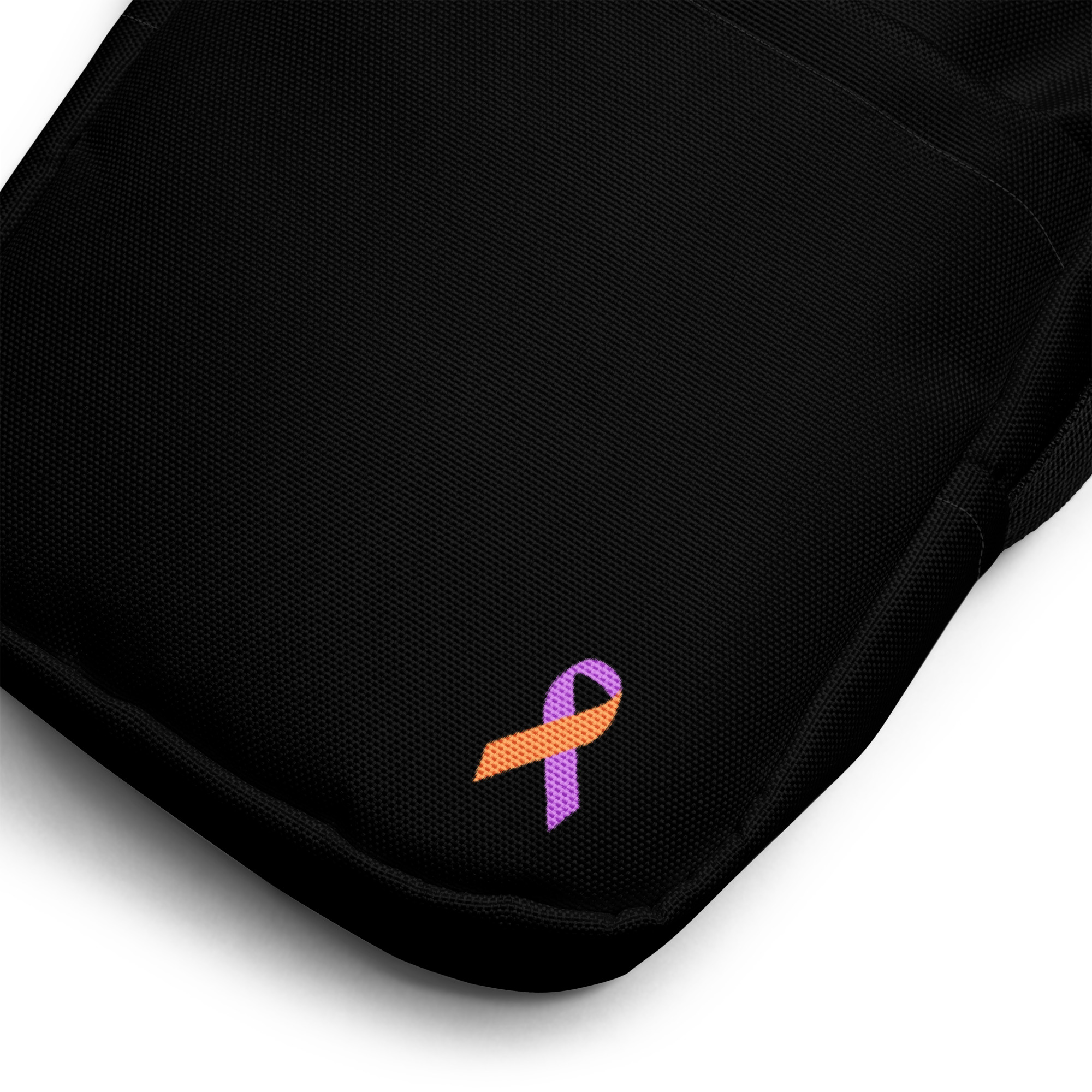 Orange & Purple Awareness Ribbon Utility Crossbody Bag - Image 6
