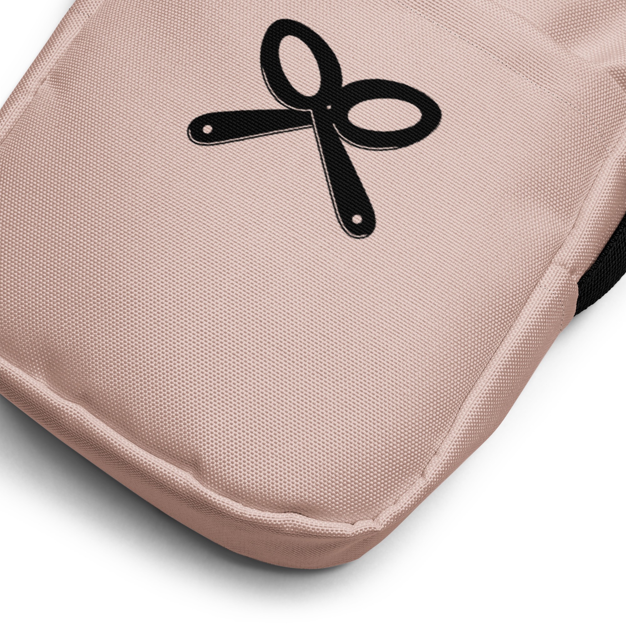 Collective Classic Logo In Black On Pink Utility Crossbody Bag - Image 6