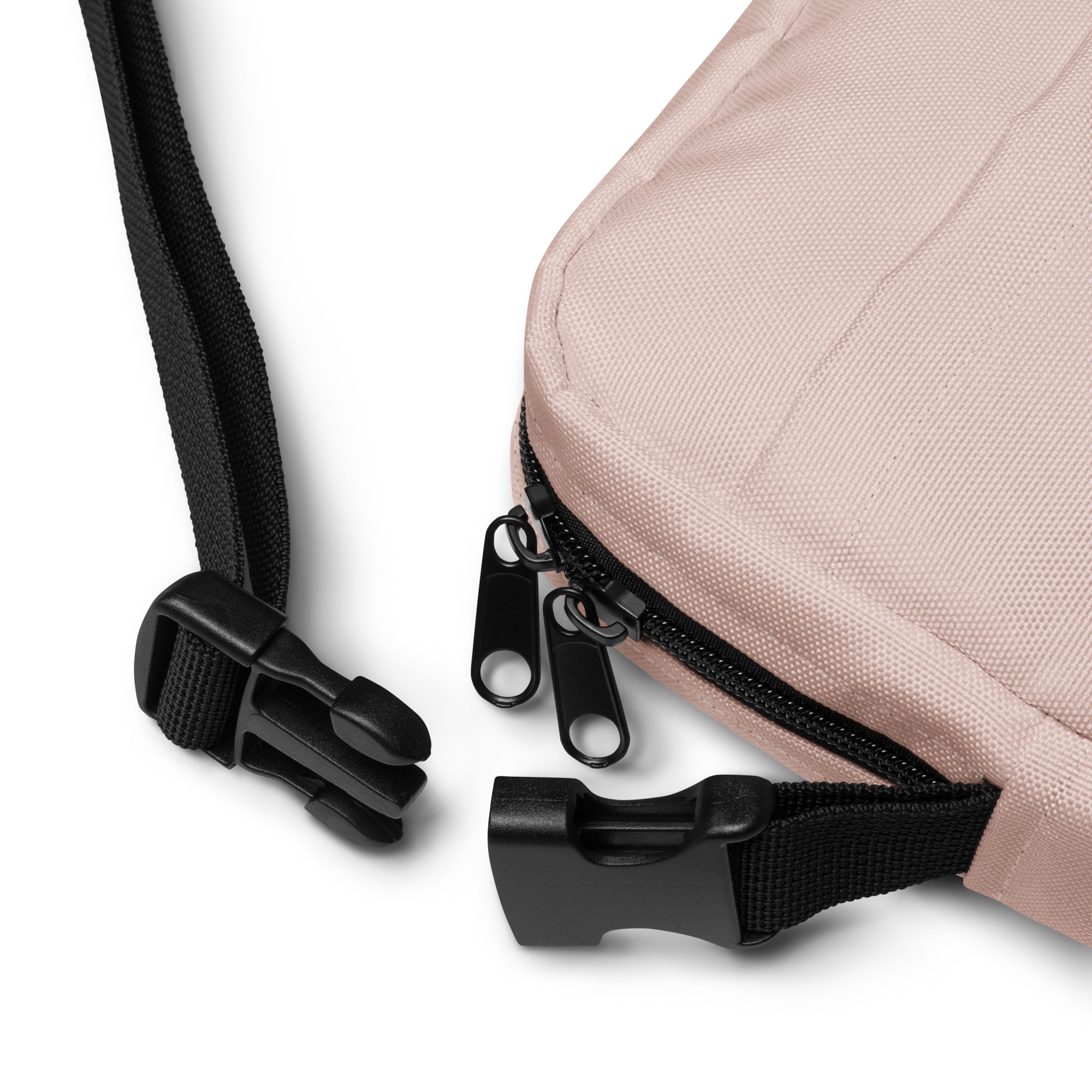 Collective Classic Logo In Black On Pink Utility Crossbody Bag - Image 7