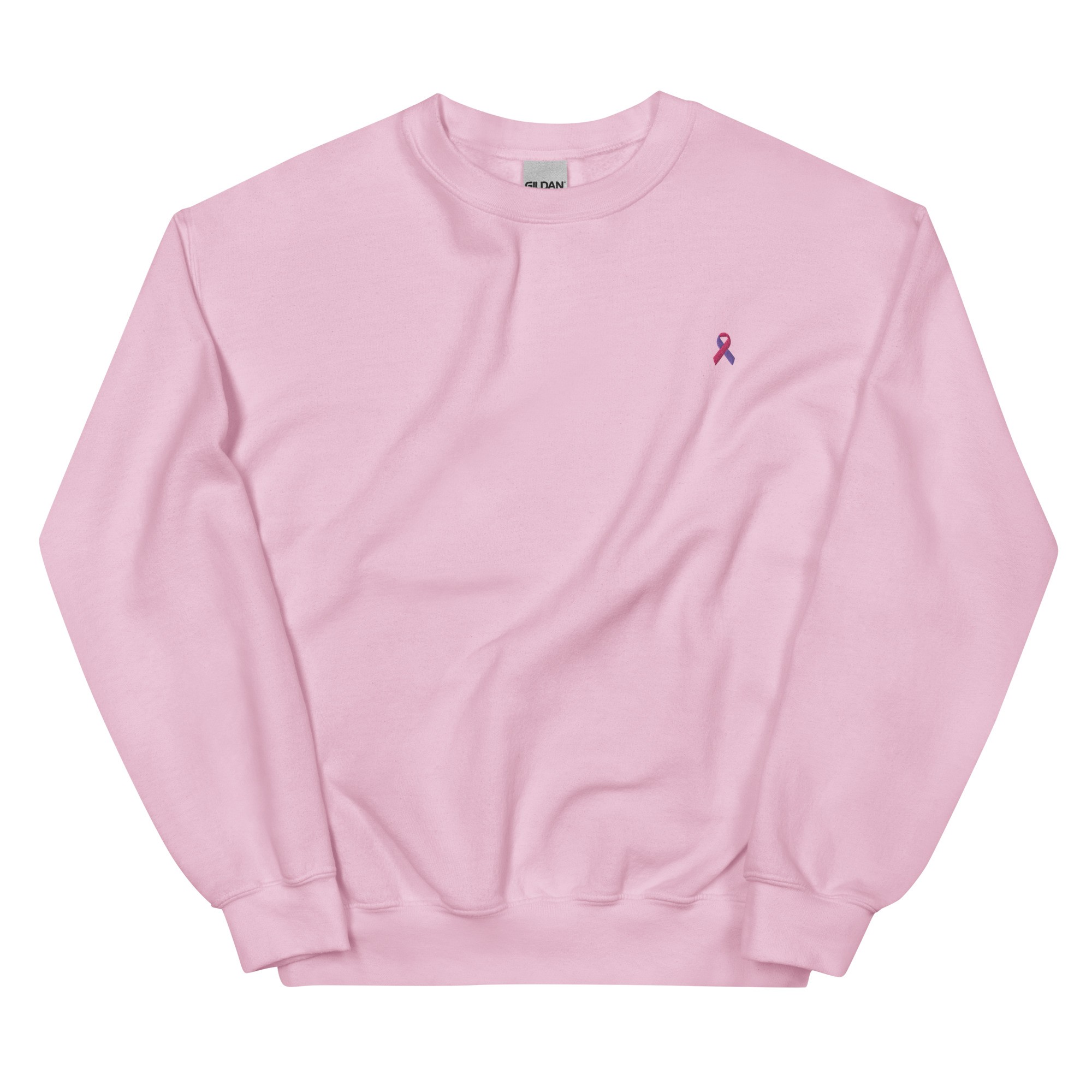 Purple & Pink Awareness Ribbon Embroidered Crewneck - Image 7