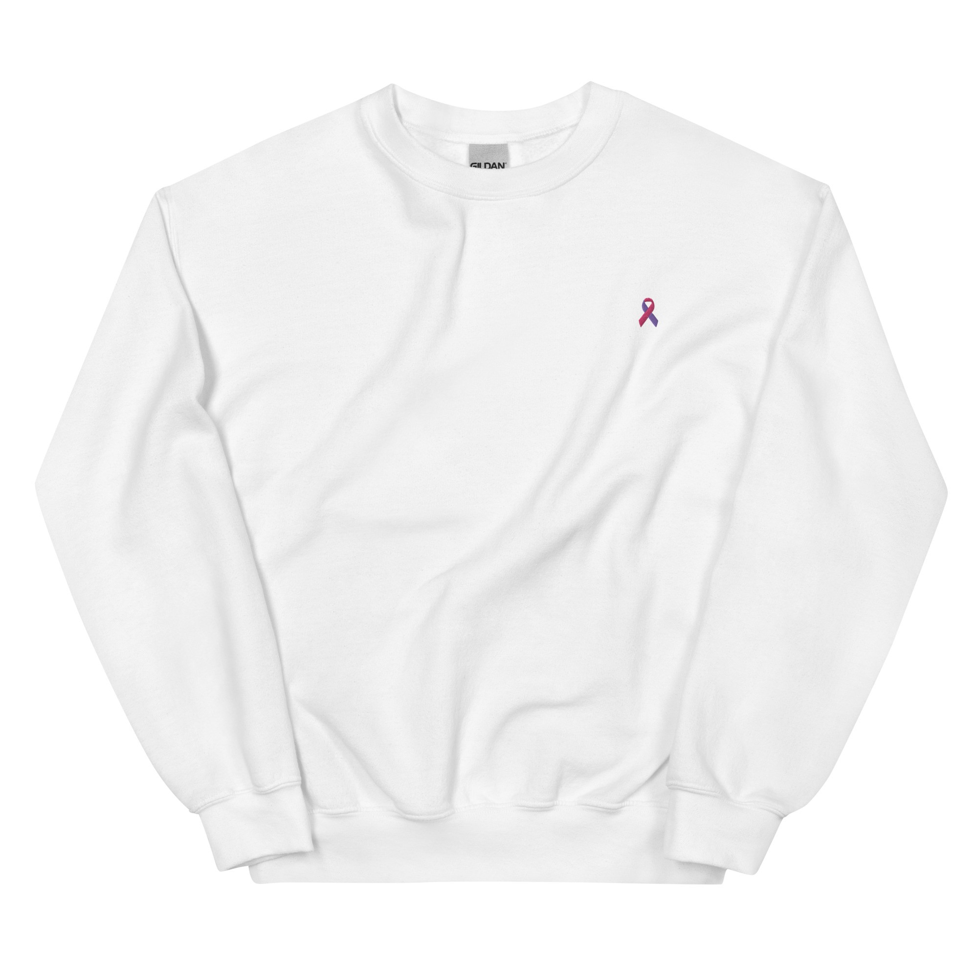 Purple & Pink Awareness Ribbon Embroidered Crewneck - Image 8