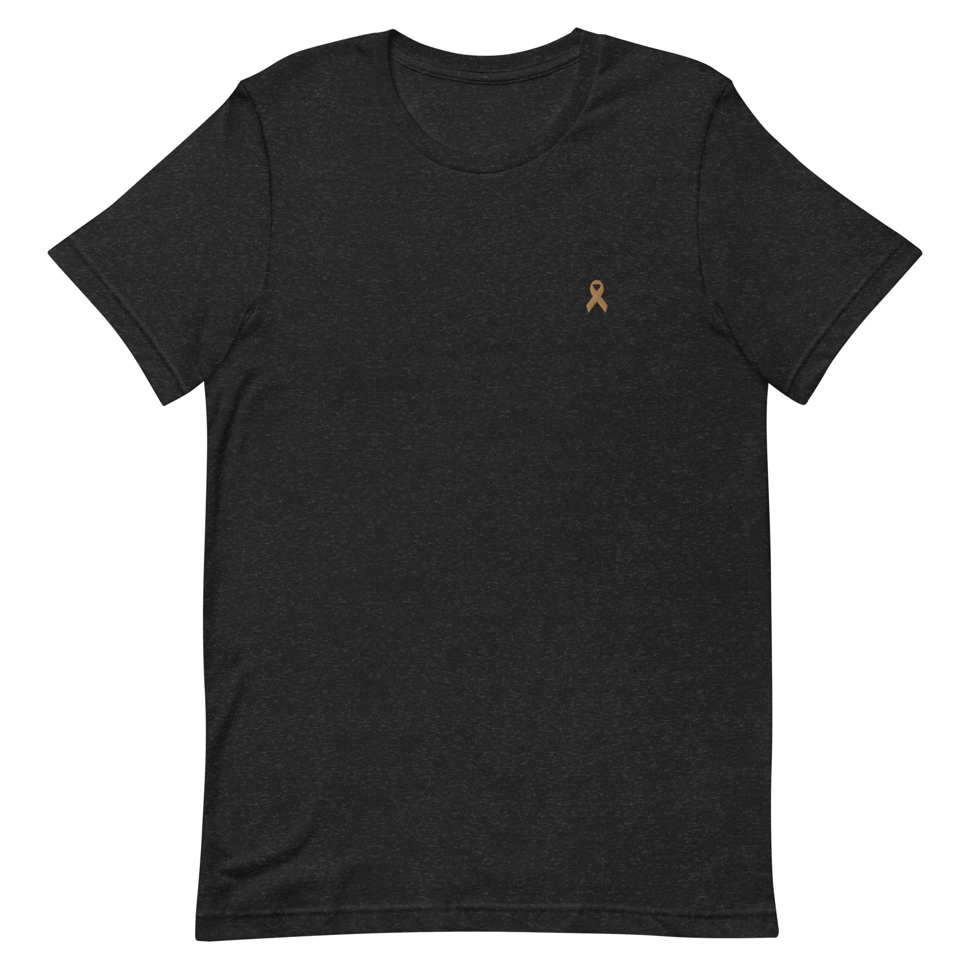 Gold Awareness Ribbon Embroidered T-Shirt - Image 2